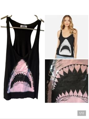 Lauren Moshi Heart Teeth Shark tank top